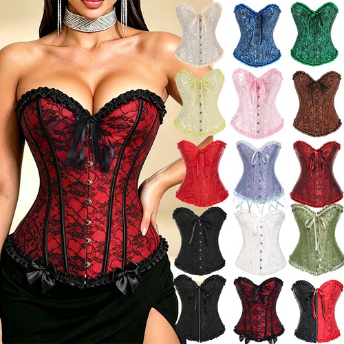 Lace overbust corset top - overbust,